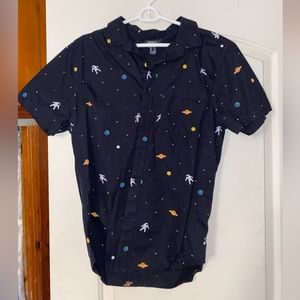 Space theme button down